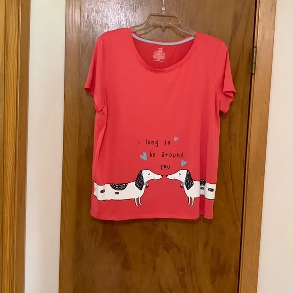 Dachshund Women’s Short Sleeve Top - Picture 1 of 5